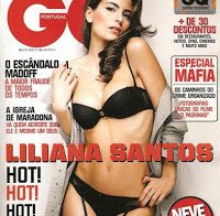 Liliana Santos praticamente nua (GQ 2009)
