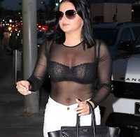 Ariel Winter com camisola transparente